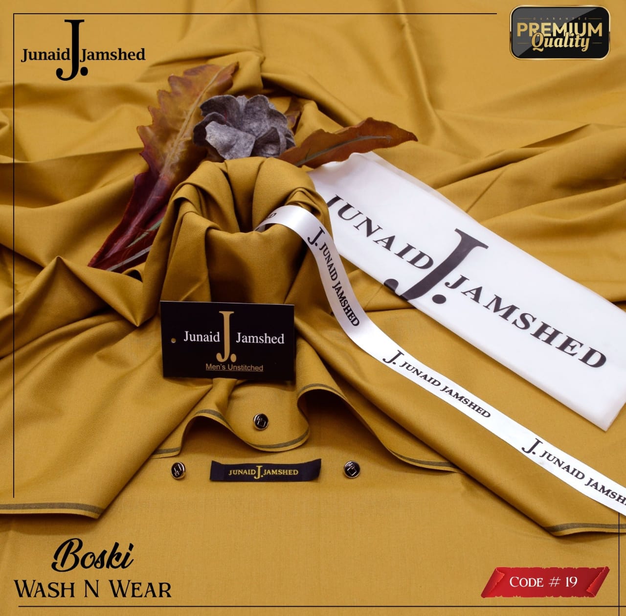 J. By Junaid Jamshed Boski Wash&Wear Unstitched Vol 16