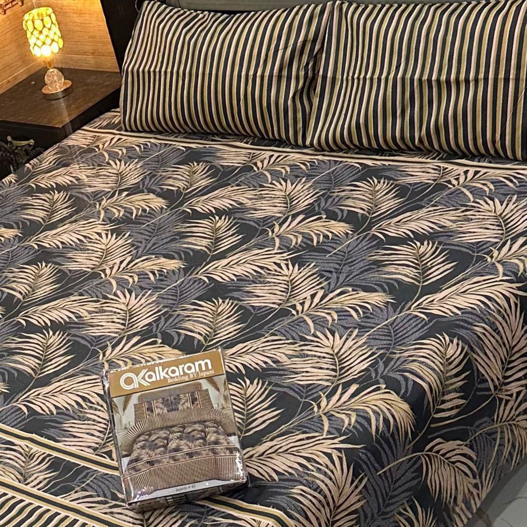 King Size Cotton 3PC Bedsheet